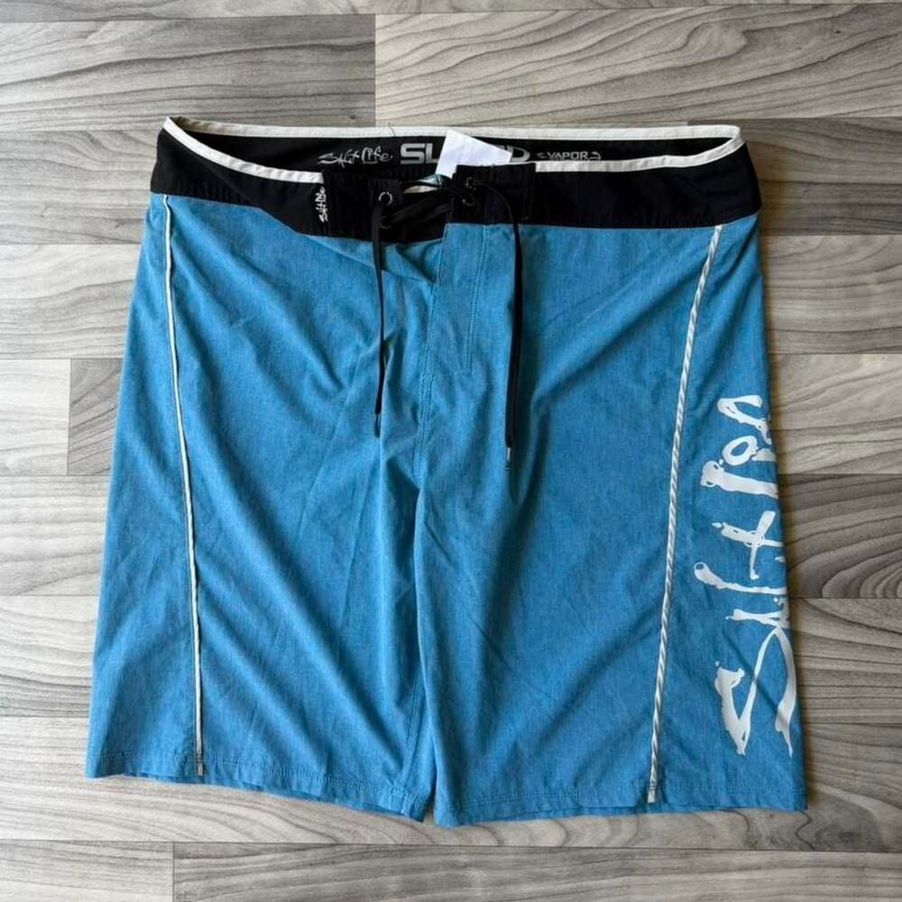 Salt Life Vapor Blue Surf Board Shorts Men's 38